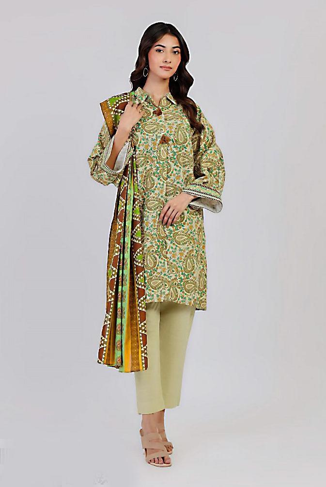 Women,s Unstiched 3 Piece Lawn suite